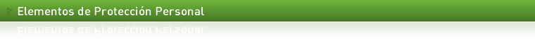 Elementos de Protección Personal